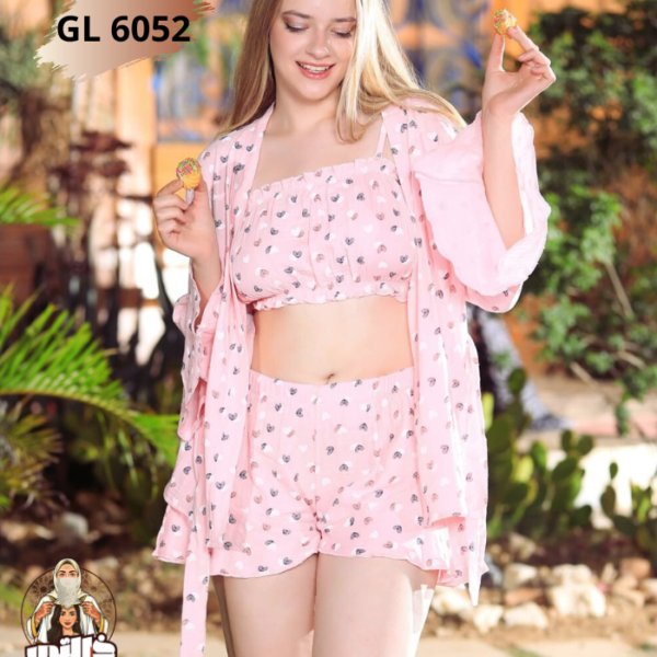 Pyjama 3 pcs en lin