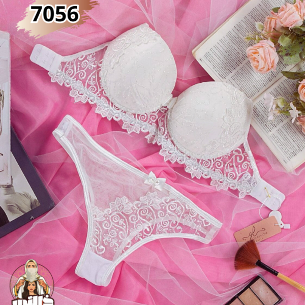 Ensemble bride dos transparent