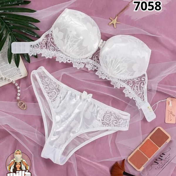 Ensemble bride dos transparent