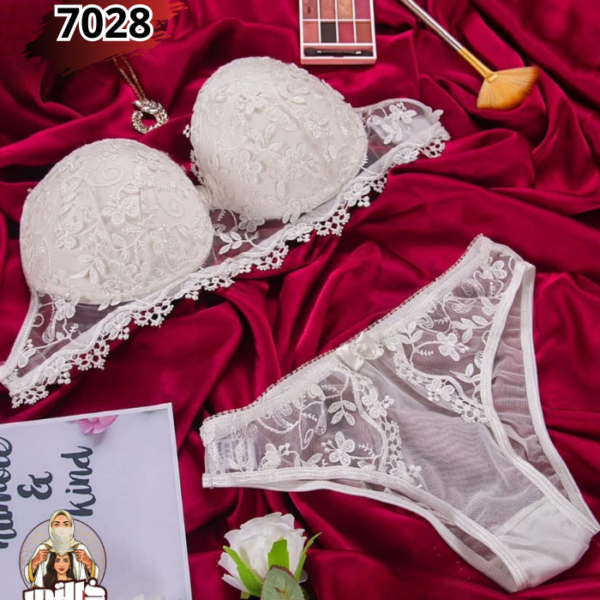 Ensemble bride dos transparent