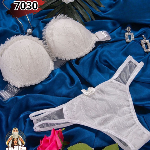 Ensemble bride dos transparent